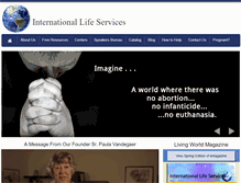 Tablet Screenshot of internationallifeservices.org